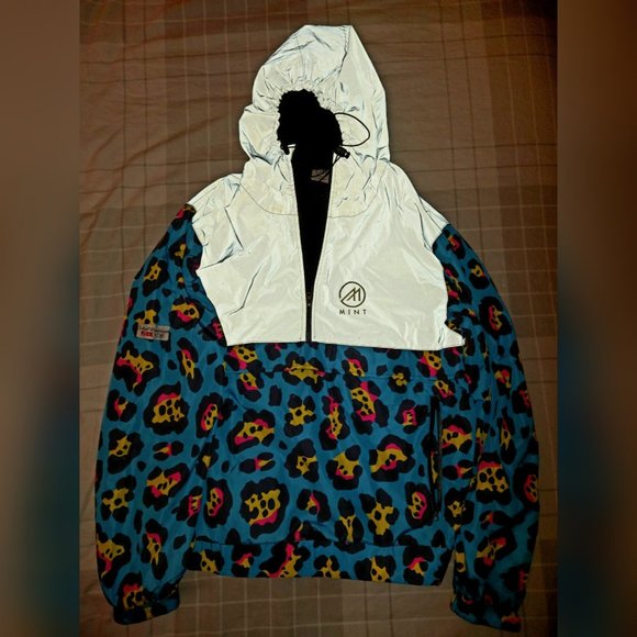 Mint Doppler Radar "Weatherman" Light Jacket Hooded Windbreaker Blue VERY RARE - Picture 2 of 9